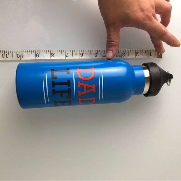 NEW DAD LIFE Metal Water Bottle Blue - Picture 2 of 2